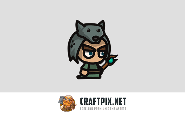 Druid Tiny Style 2D Character Sprites