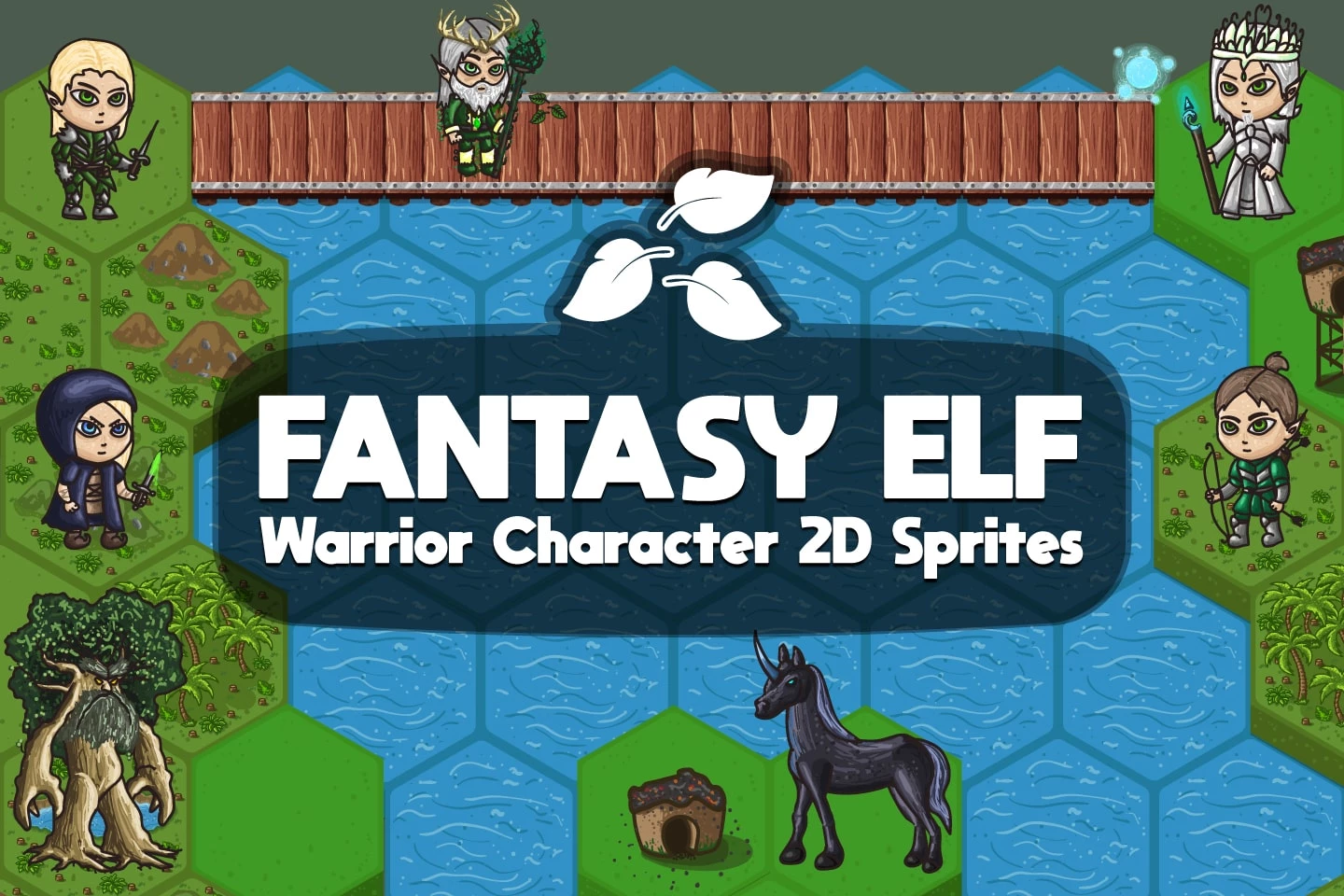 2D Fantasy Elf Warrior Character Sprites