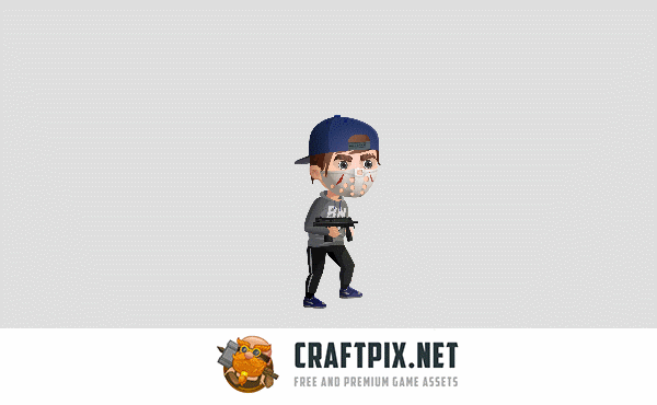 2D Game Street Bandits Character Sprites Sheets