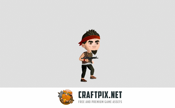 2D Game Street Bandits Character Sprites Sheets