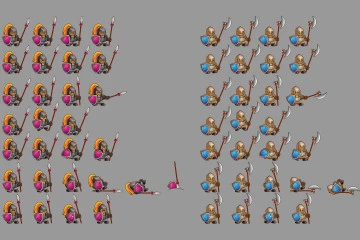 2D Game Knight Character Sprite