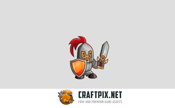 2D Game Knight Character Sprite