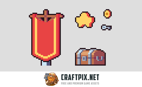 Simple Platformer Tileset Pixel Art