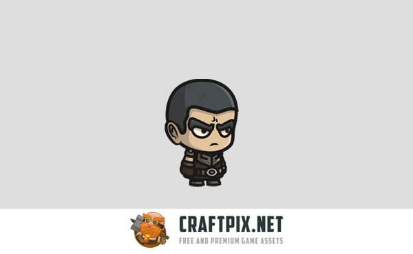 Medieval Warrior Chibi 2D Game Sprites