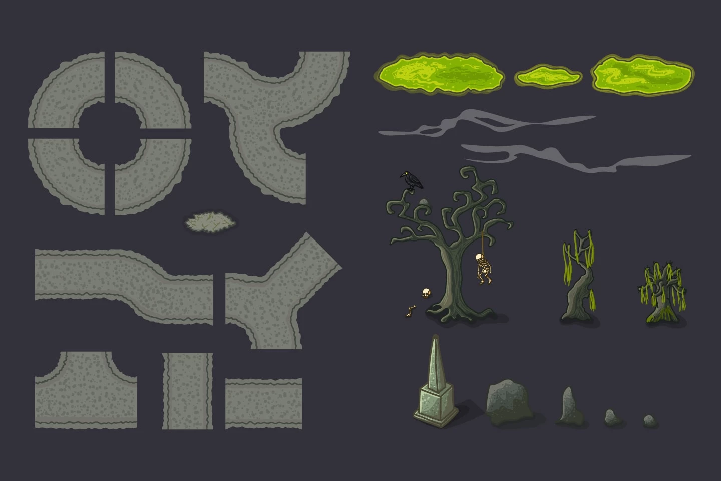 Tower Defense Game Tile Set Pack 2
