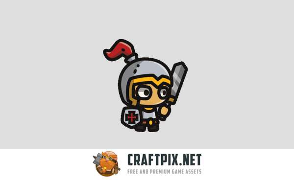 Knight Tiny Style 2D Character Sprites