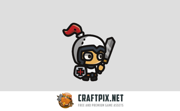 Knight Tiny Style 2D Character Sprites
