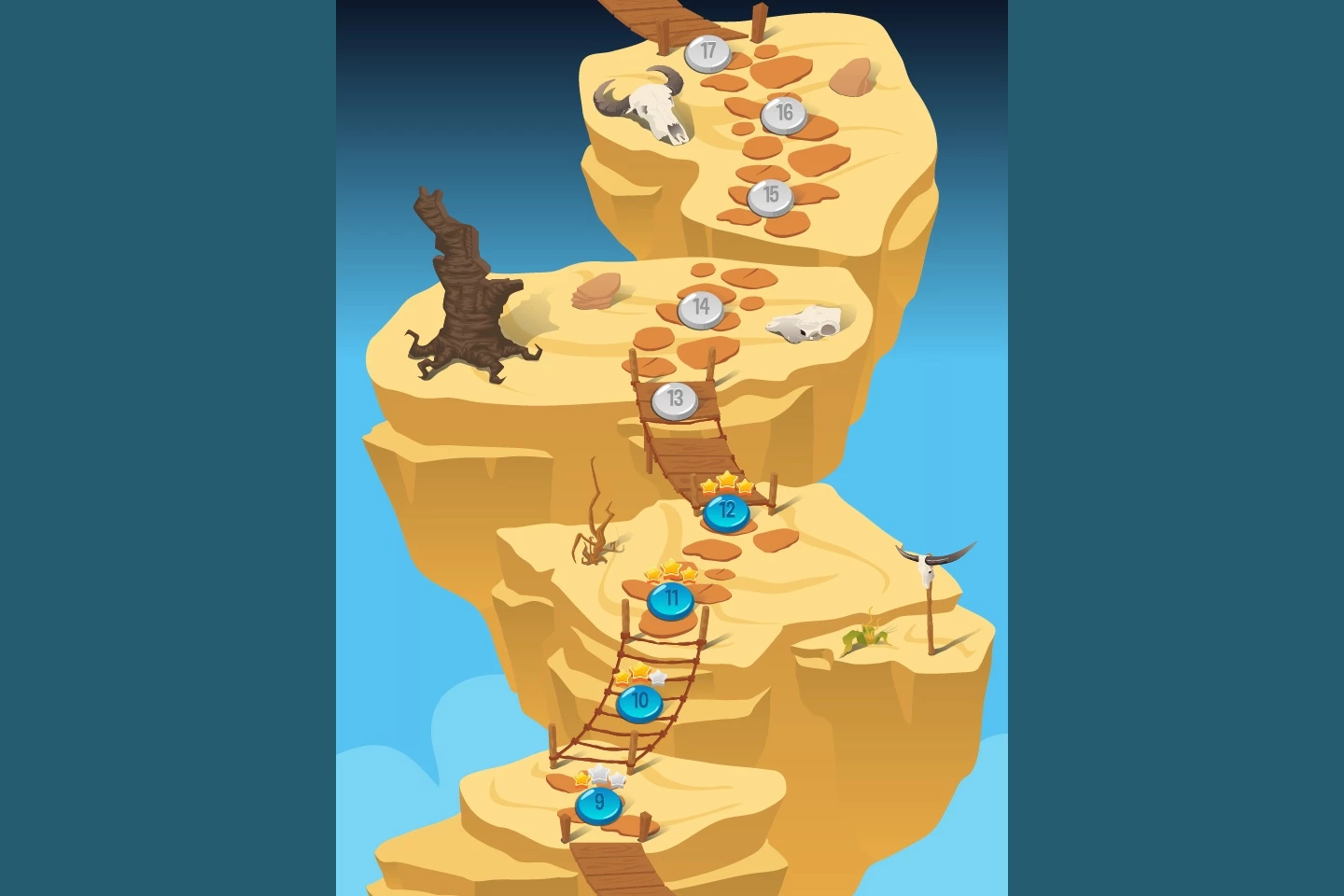 Wasteland Level Map 2D Backgrounds