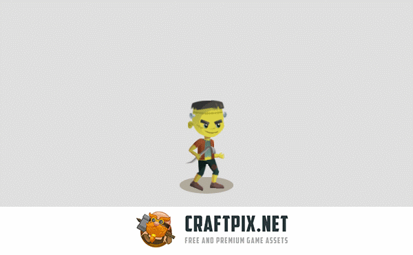 Halloween 2D Game Character Sprite Sheets