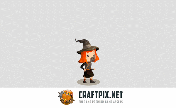 Halloween 2D Game Character Sprite Sheets