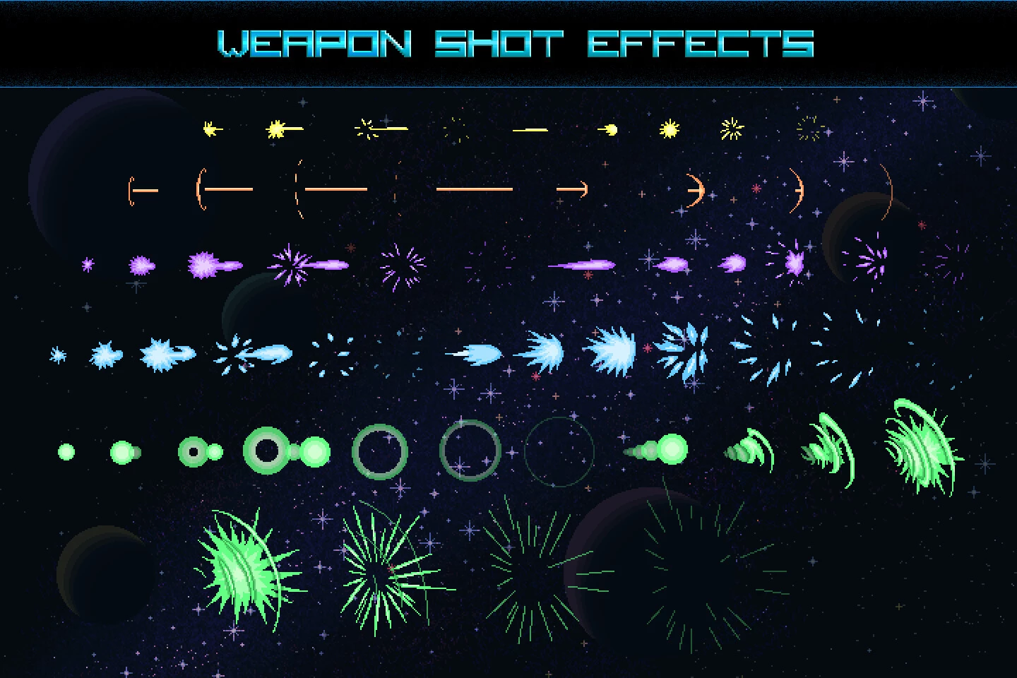 Space Shooter Creation Kit Pixel Art