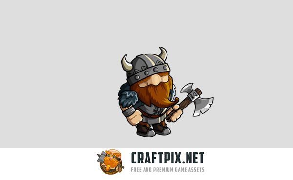 2D Fantasy Gnome Character Sprite
