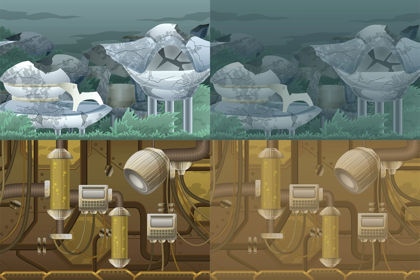 SCI-FI 2D Game Backgrounds