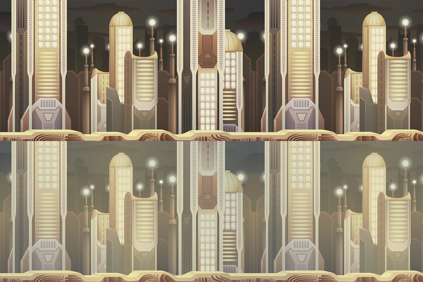 SCI-FI 2D Game Backgrounds