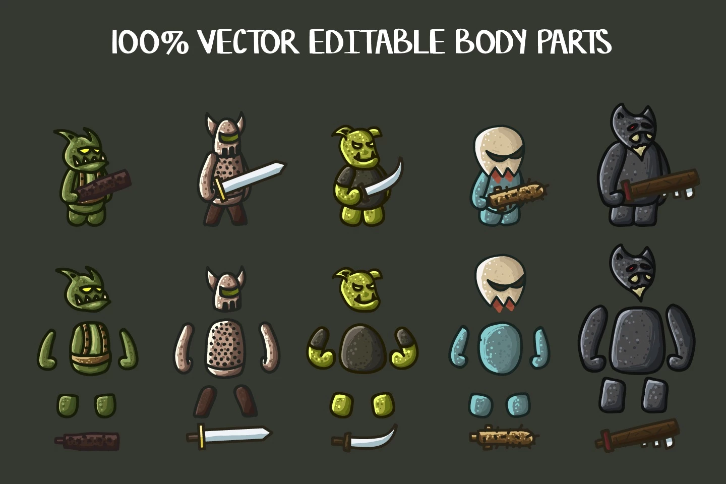 Monster Character 2D Sprites