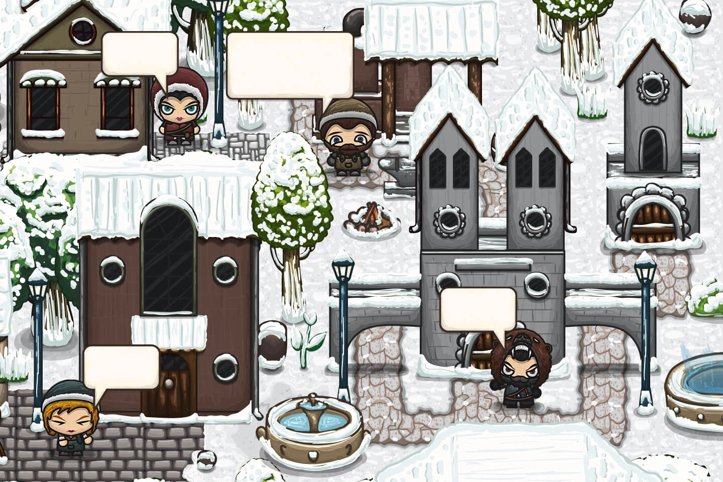 Blacksmith, Jeweler, Healer, Hunter NPC Characters