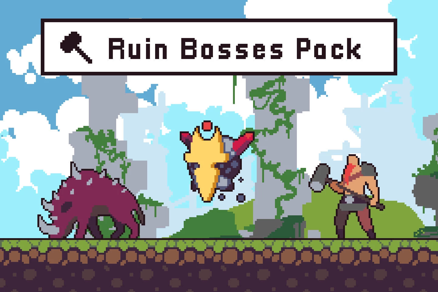 Ruin Bosses Pixel Art Character Pack
