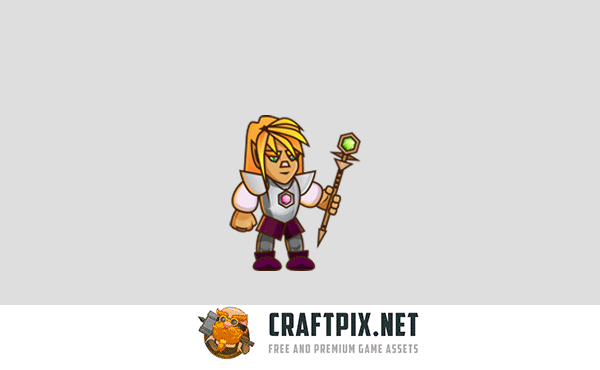 2D Game Elf Character Sprite
