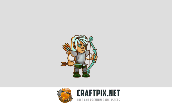 2D Game Elf Character Sprite