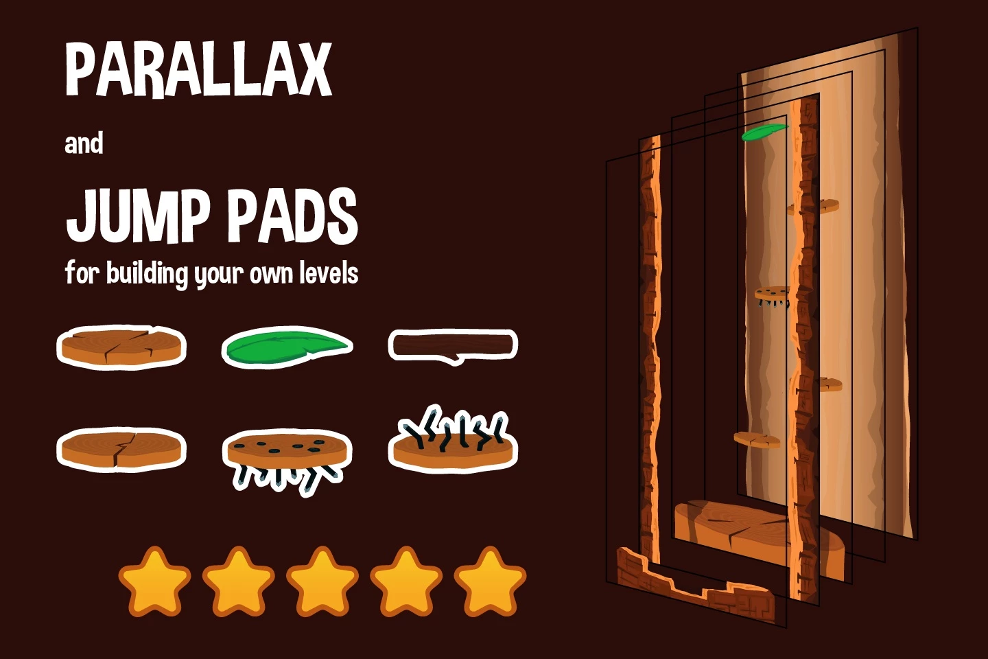 Jumping 2D Game Backgrounds