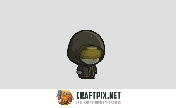 Magician Undead Chibi 2D Game Sprites