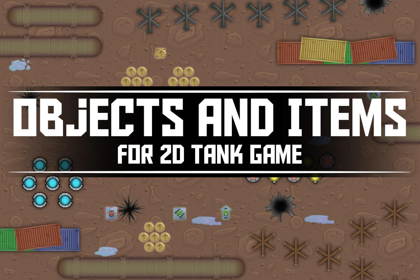 Objects and Items for 2D Tank Game