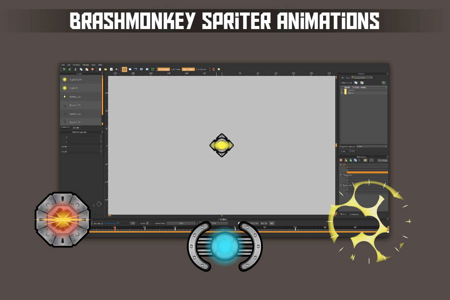 Objects and Items for 2D Tank Game