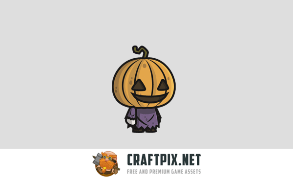 Halloween Character Chibi 2D Game Sprites
