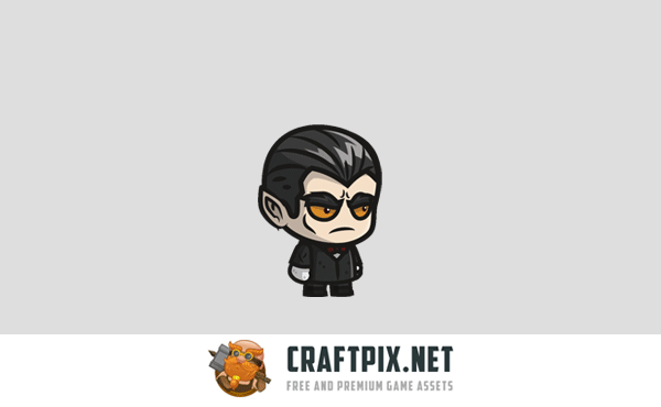 Halloween Character Chibi 2D Game Sprites