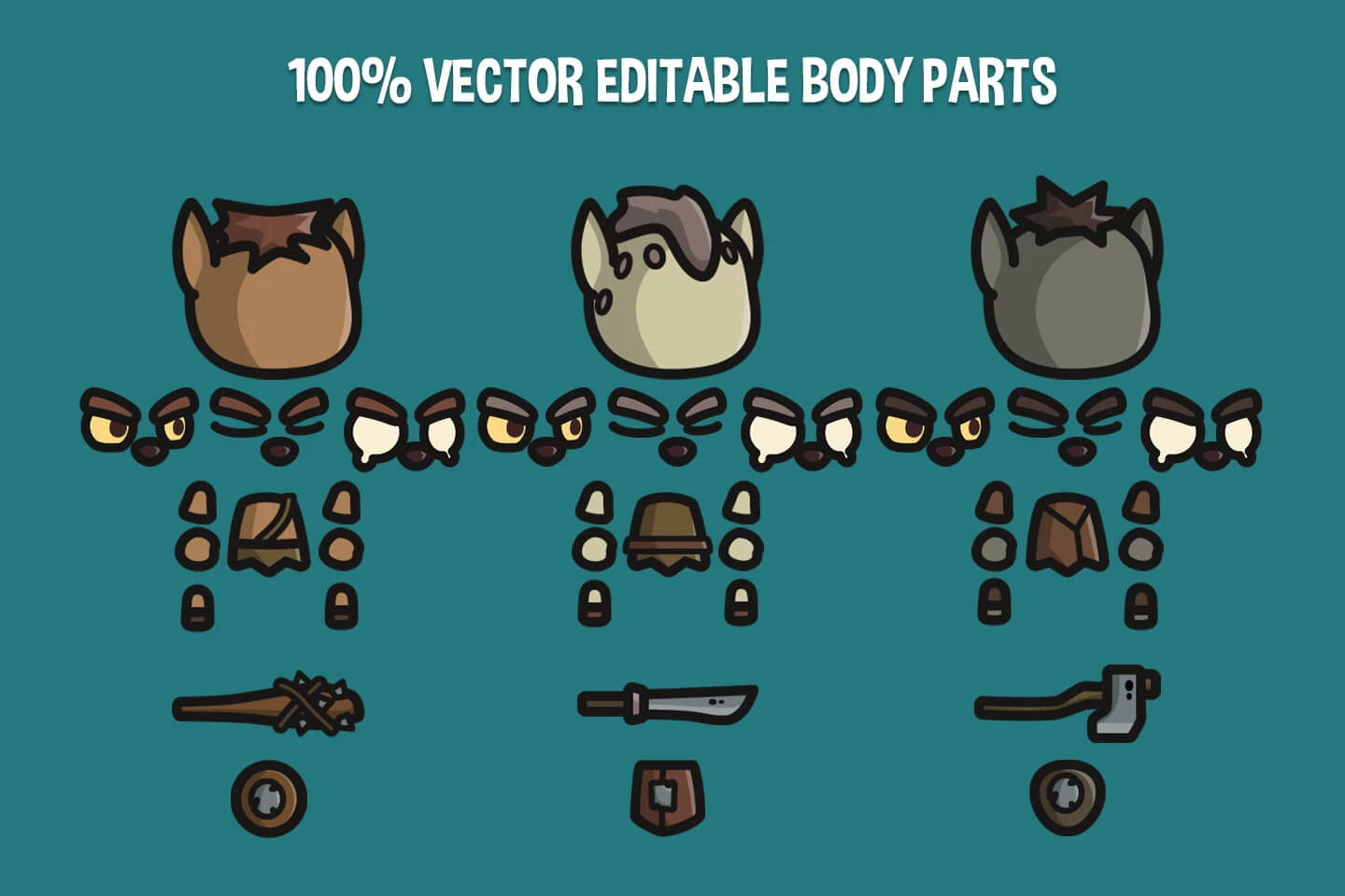 Gnoll Tiny Style 2D Character Sprites