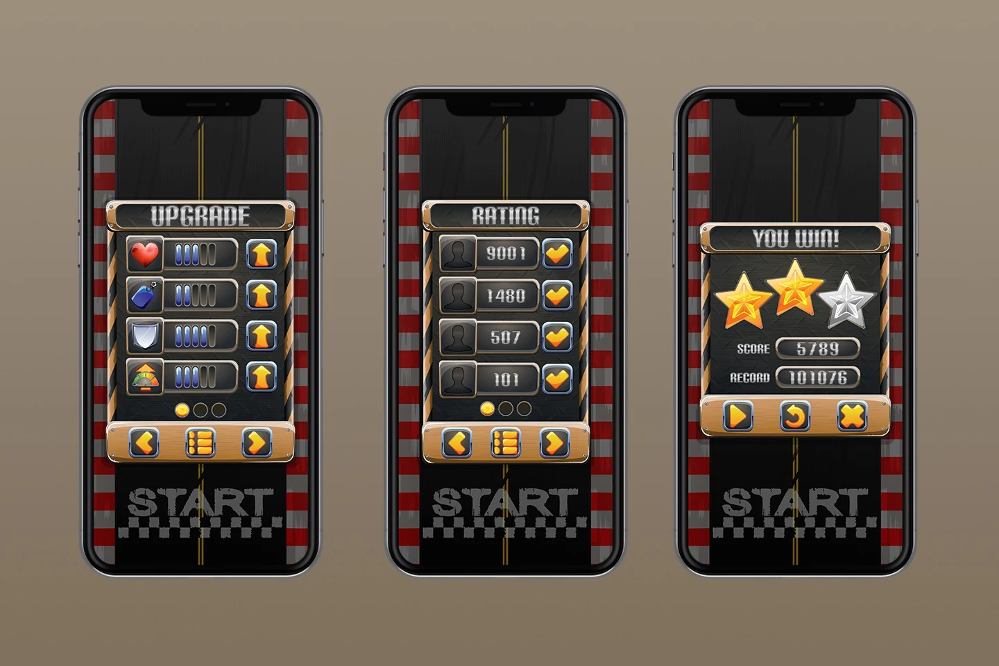 Racing GUI