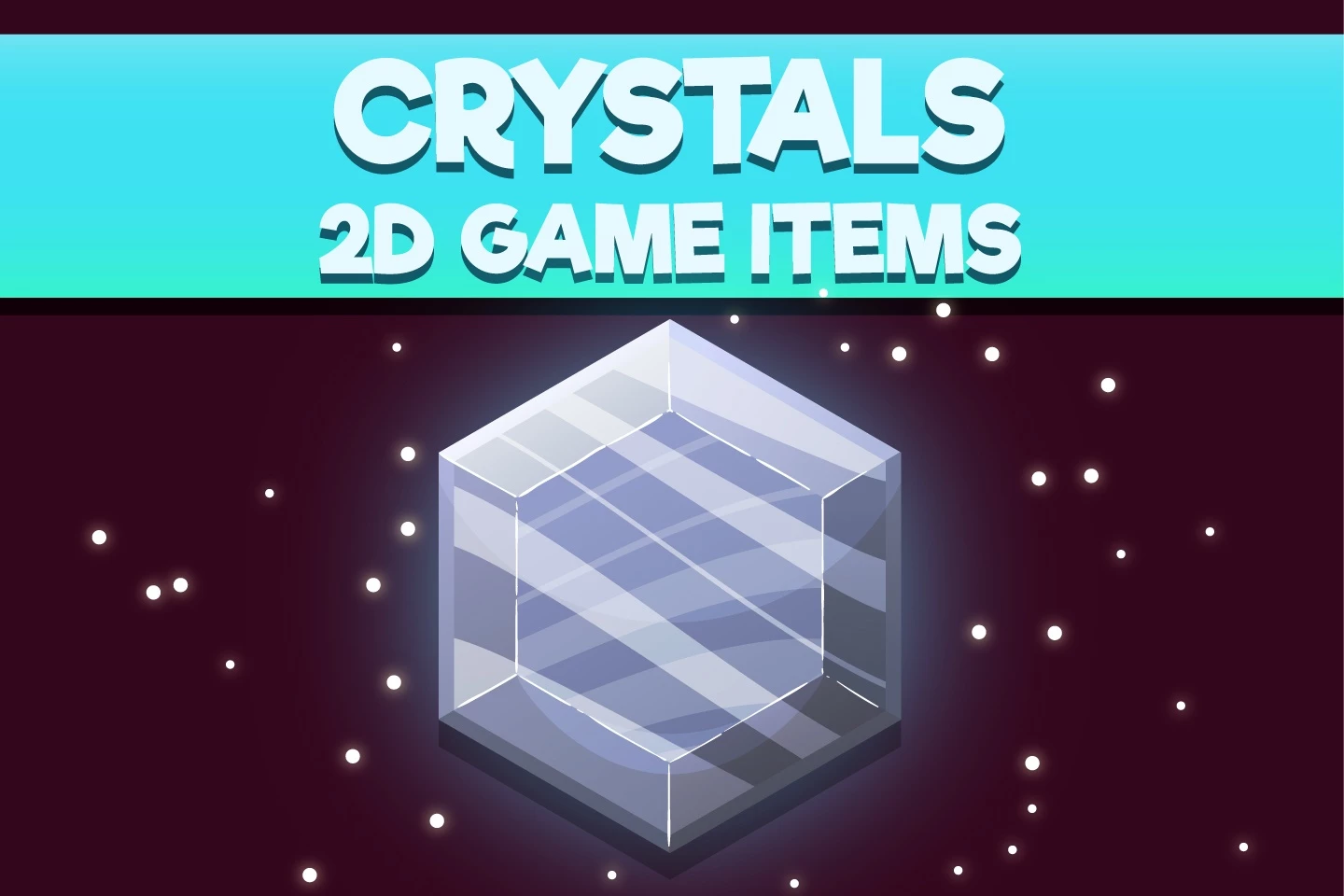 Crystals 2D Game Items