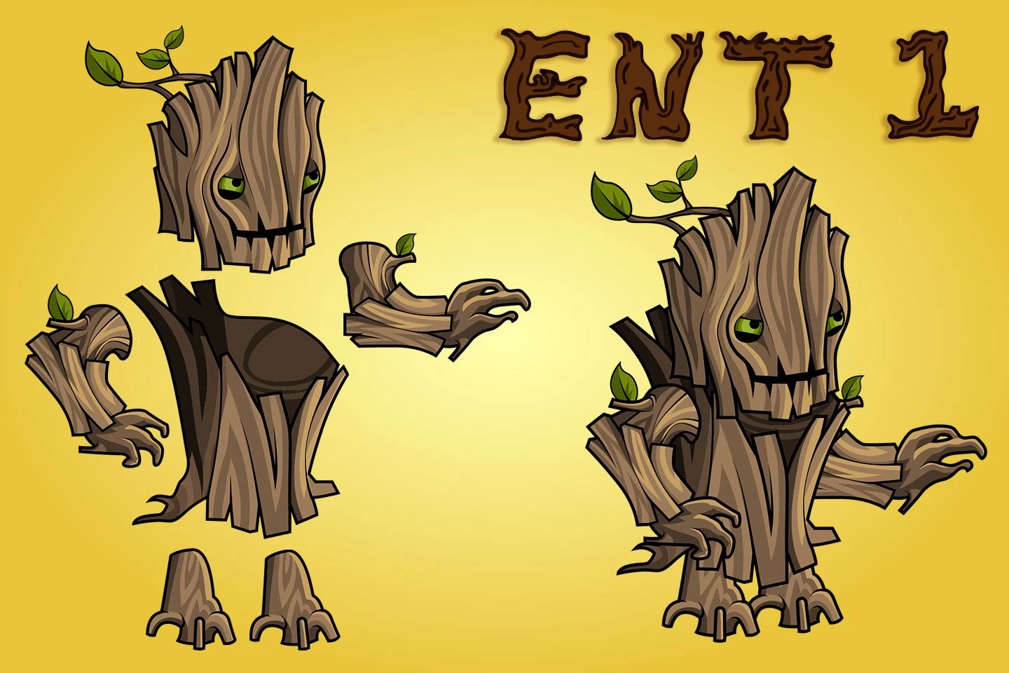 2D Fantasy Ent Character Sprites