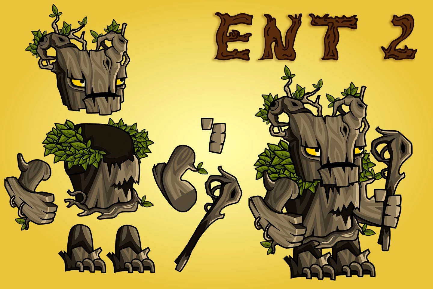 2D Fantasy Ent Character Sprites