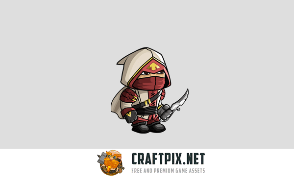 2D Fantasy Asassin Character Sprite