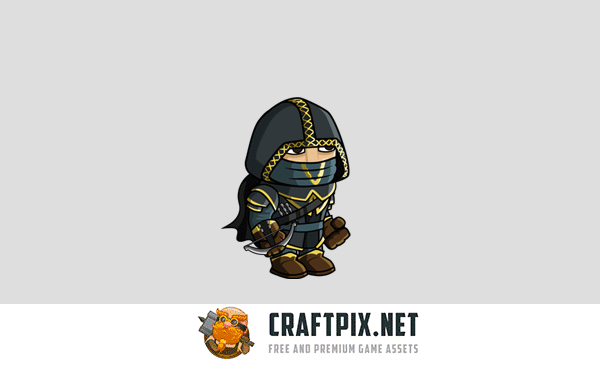 2D Fantasy Asassin Character Sprite