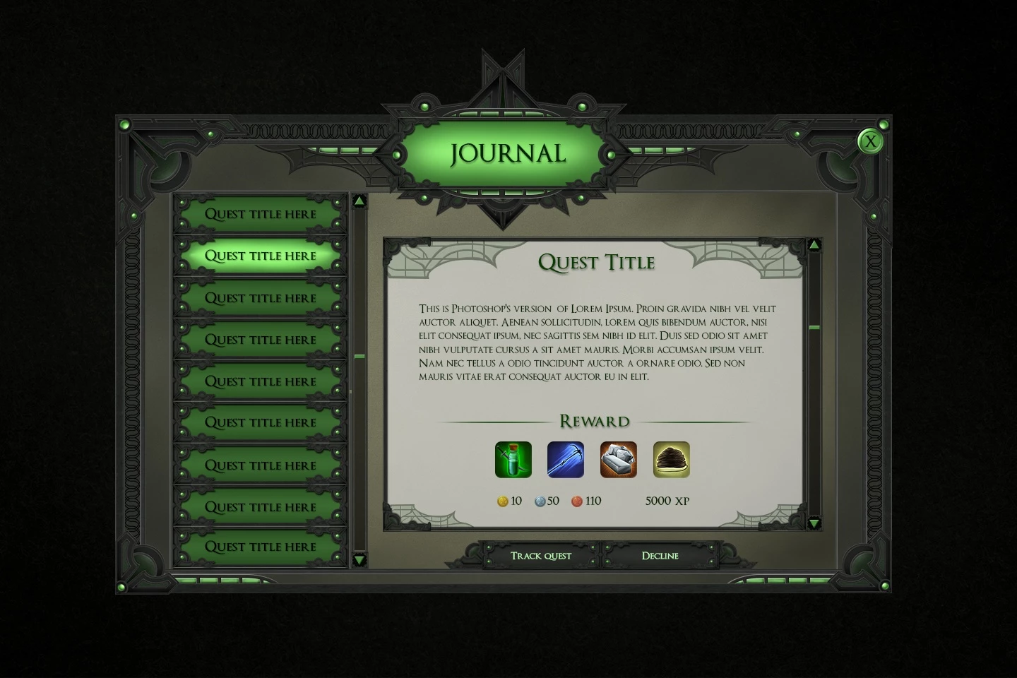RPG GUI