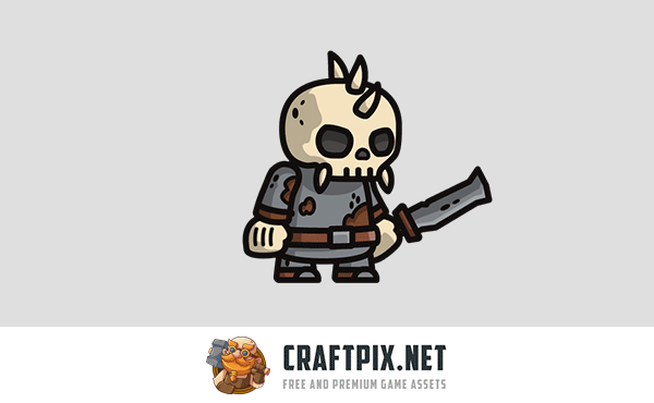 Giant Skeleton Tiny Style 2D Characters