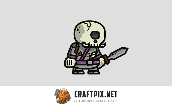 Giant Skeleton Tiny Style 2D Characters