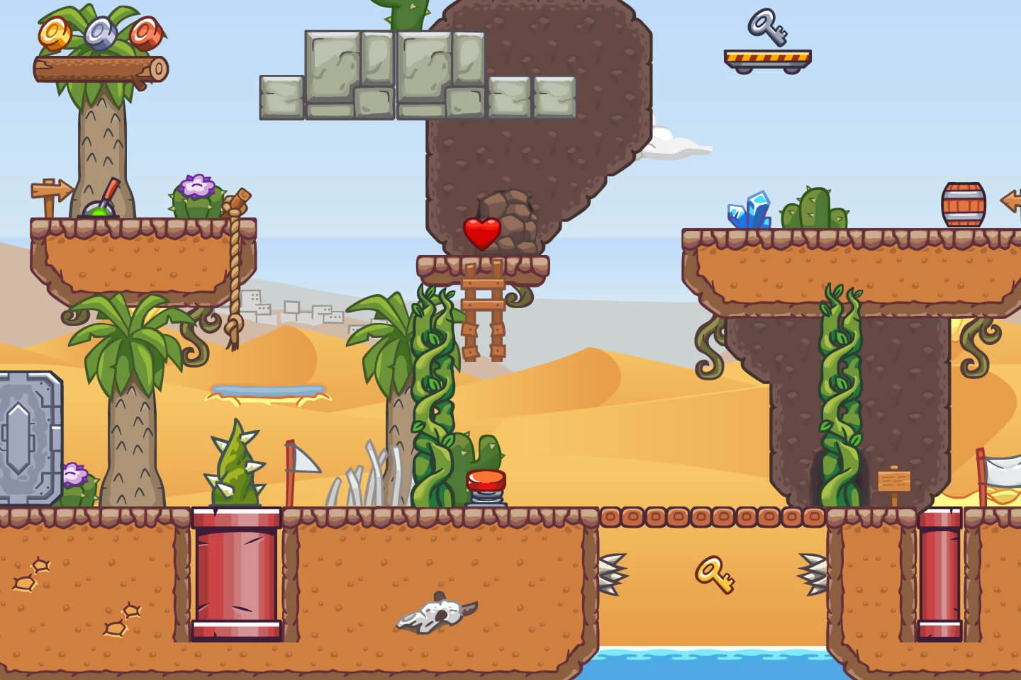 Desert Mine Area 2D Game Tileset