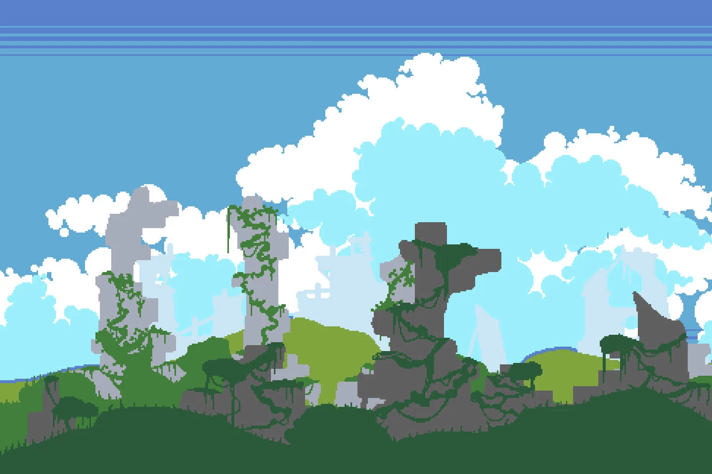 Ruins Game Tileset Pixel Art