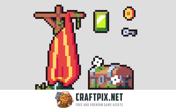 Ruins Game Tileset Pixel Art