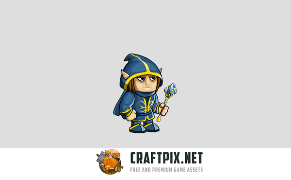 2D Fantasy Elf Character Sprite