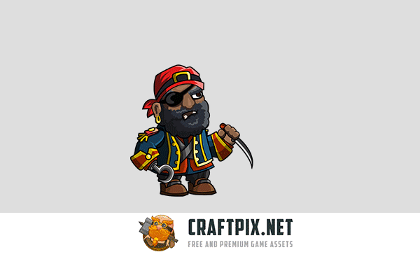 2D Pirate Character Sprites