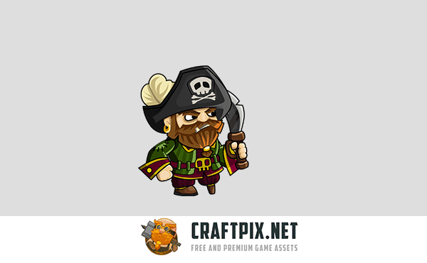 2D Pirate Character Sprites