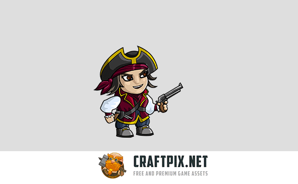 2D Pirate Character Sprites