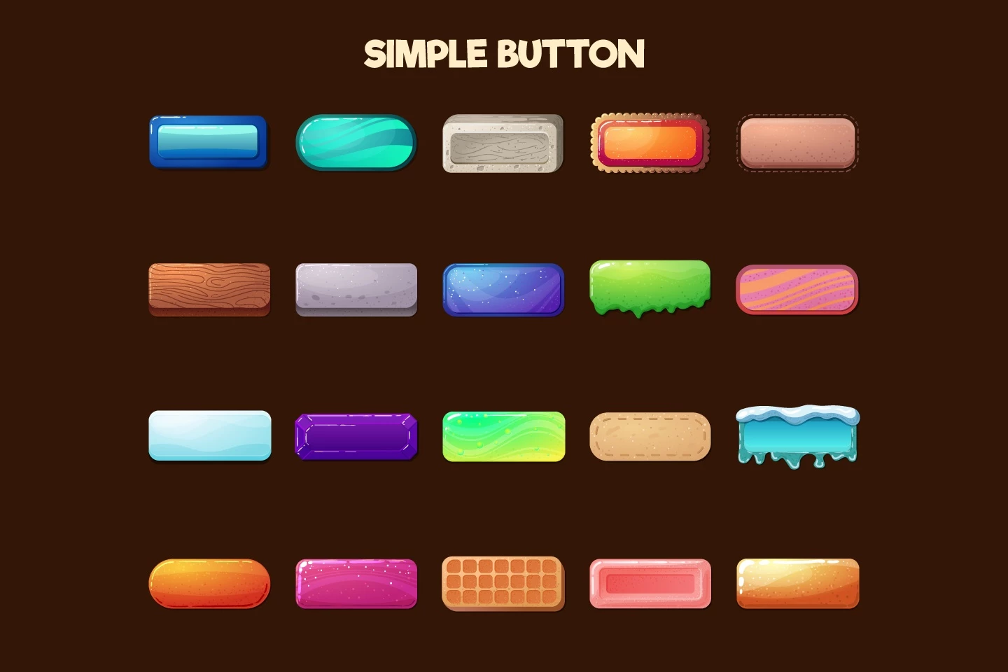 Buttons 2D Game Objects