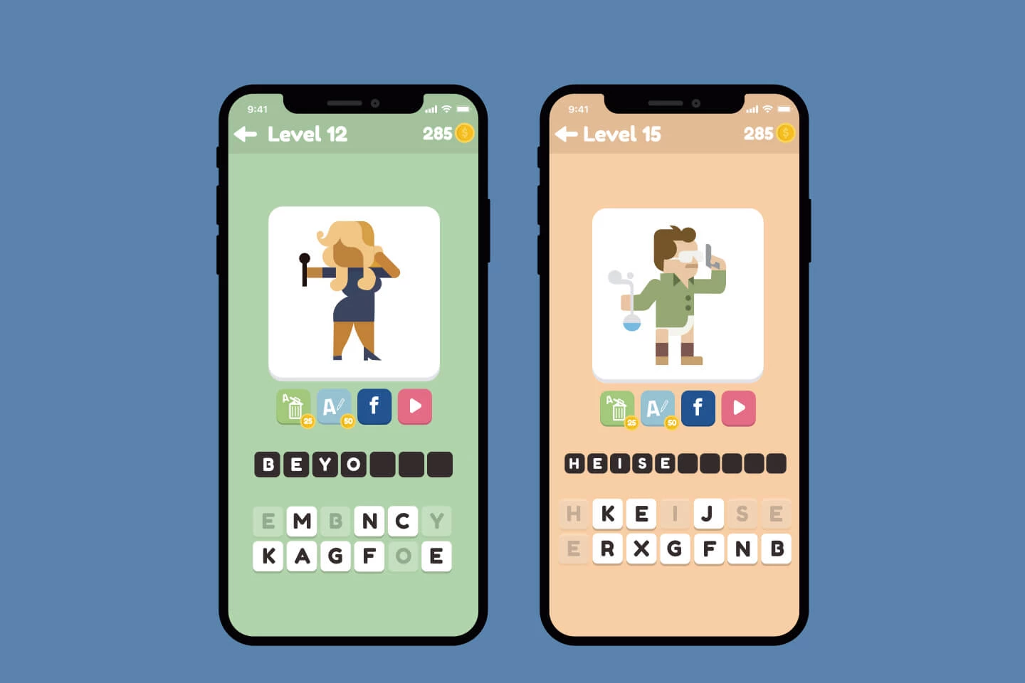 Guess the Character Flat Game Kit