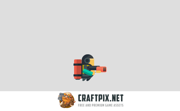 Jetpack Flat 2D Game Kit