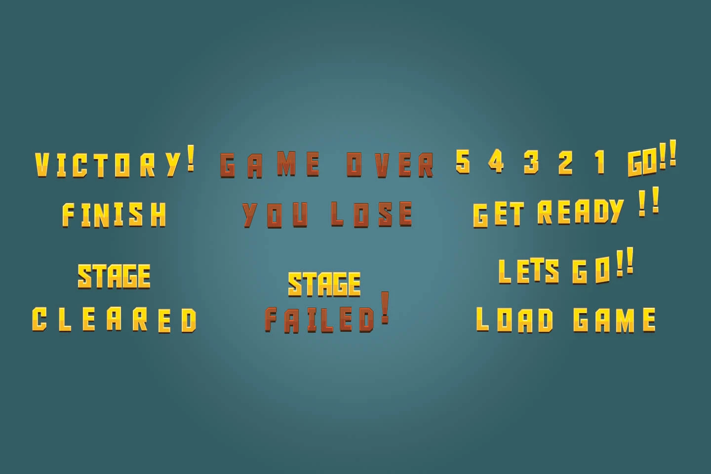 Animated Text Game Assets Pack 3